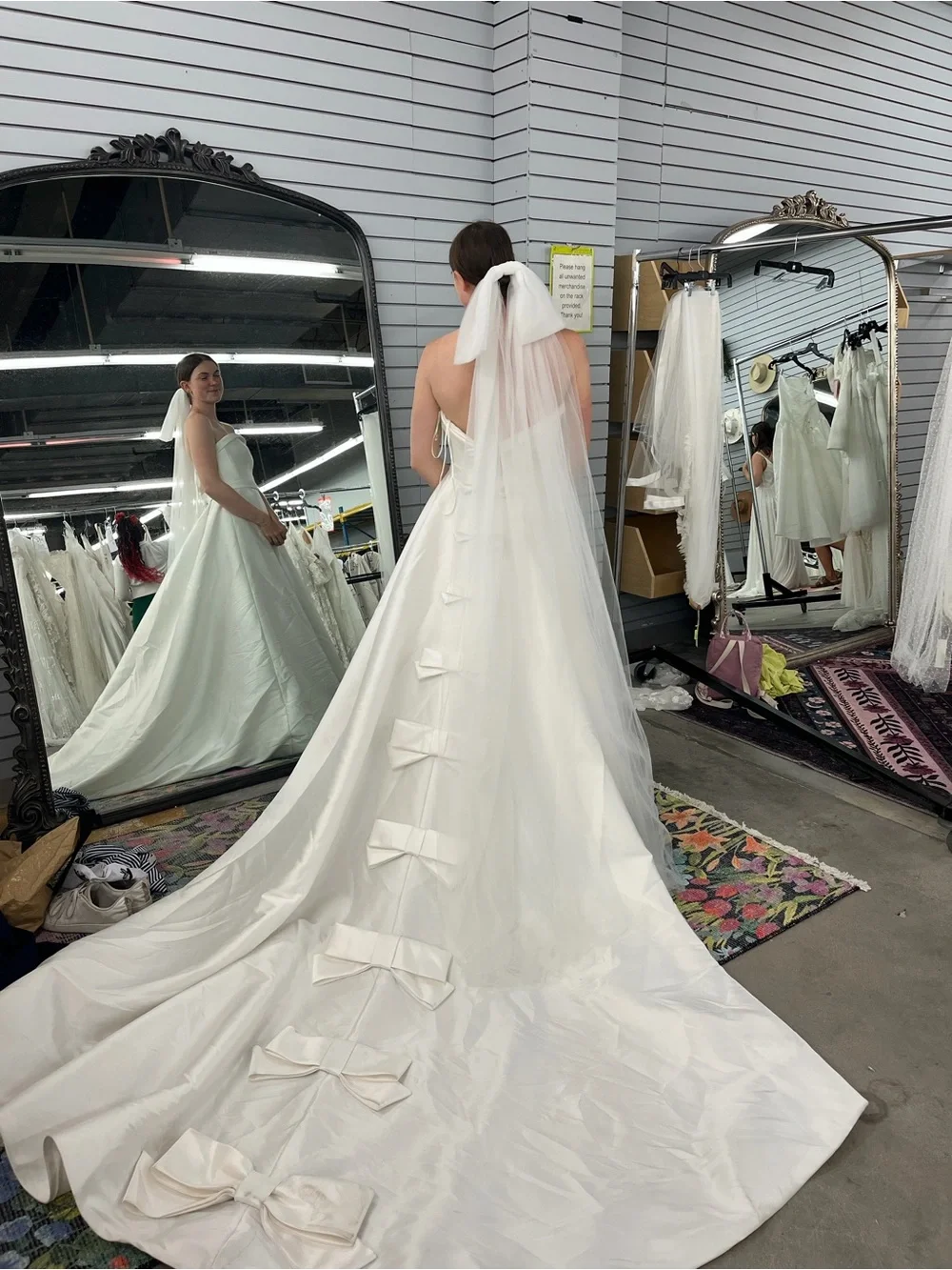 Viktor & Rolf for BHLDN Penelope Strapless Bow-Back A-Line Wedding Gown